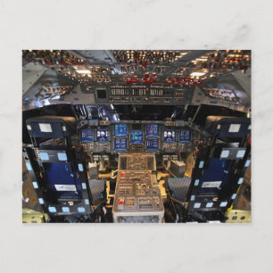 Cartão Postal Cabarita do Flight Deck do NASA Space Shuttle Ende