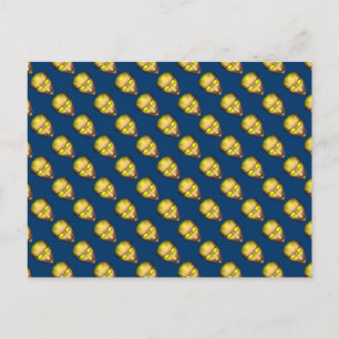 Cartão Postal Cabeça de Alienígena amarela