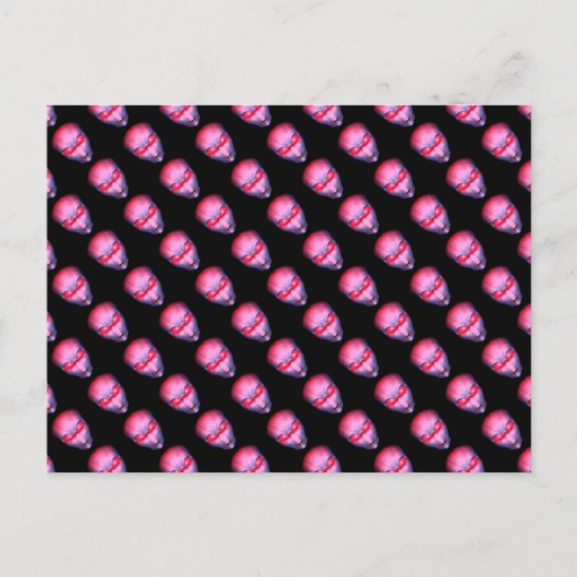 Cartão Postal Cabeça de Alienígena rosa (Frente)