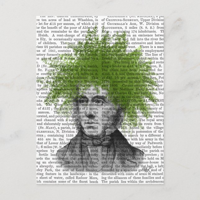 Cartão Postal Cabeça de Asparagus Fern (Frente)