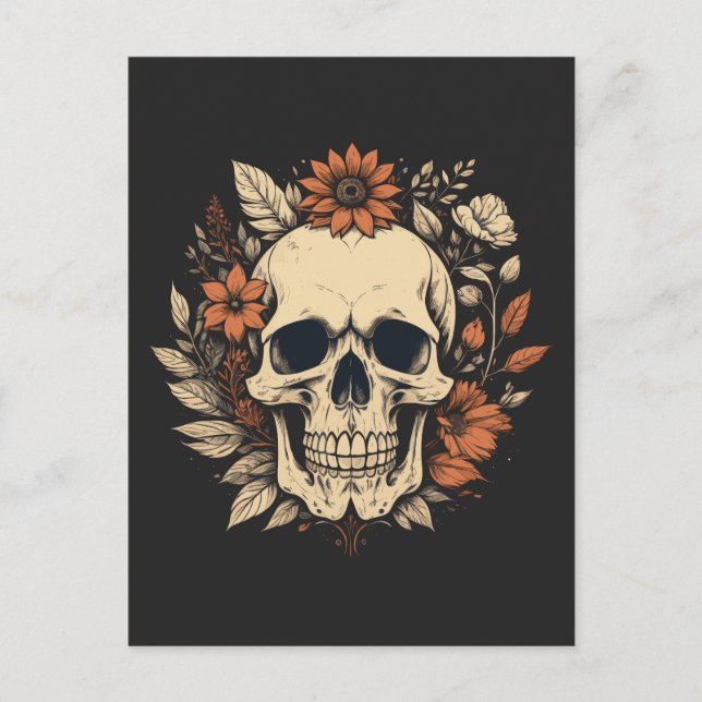 Cartão Postal Cabeça de crânio (Frente)