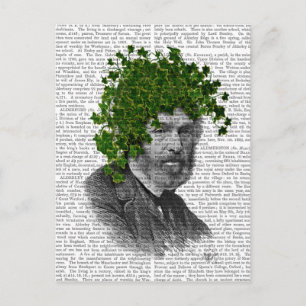 Cartão Postal Cabeça de Ivy Head Plant