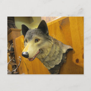 Cartão Postal Cabeça de Lobo Decorante