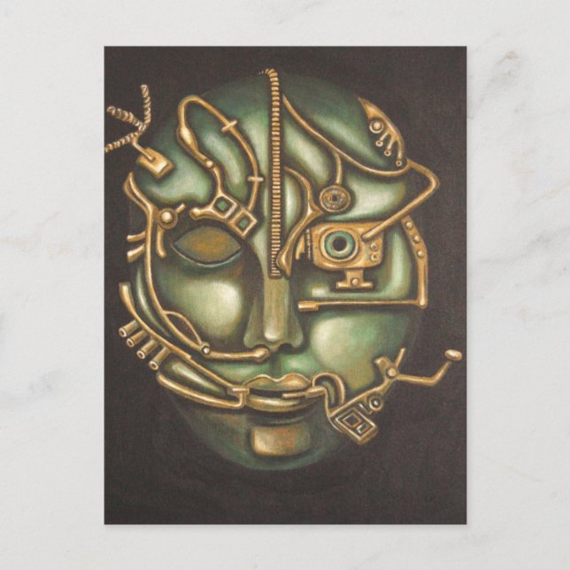 Cartão Postal Cabeça de metal (Frente)