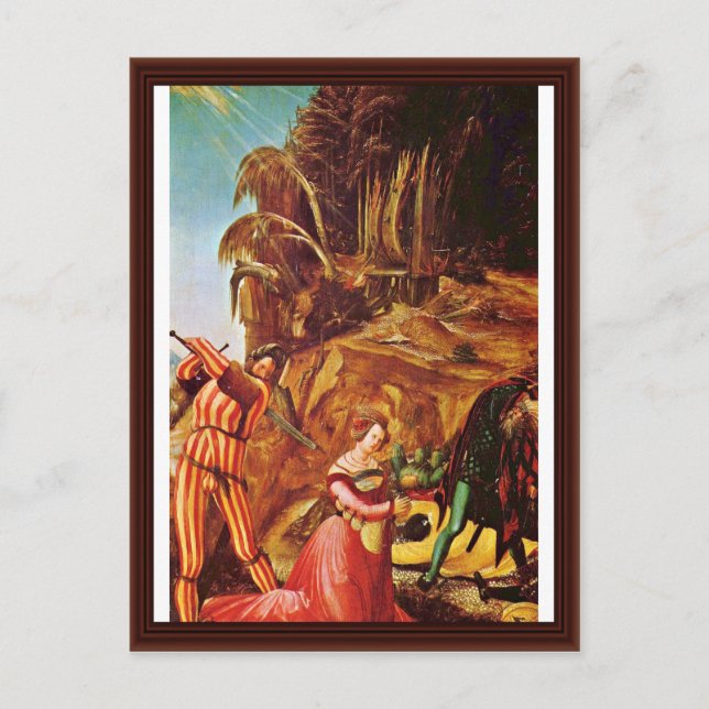 Cartão Postal Cabeça De Rua Catherine Por Altdorfer, Albrecht (Frente)