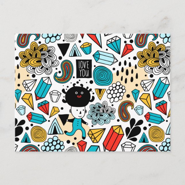 Cartão Postal Cabeça louca (Frente)