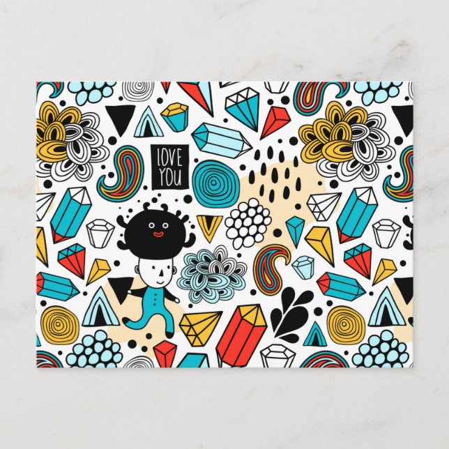 Cartão Postal Cabeça louca (Frente)