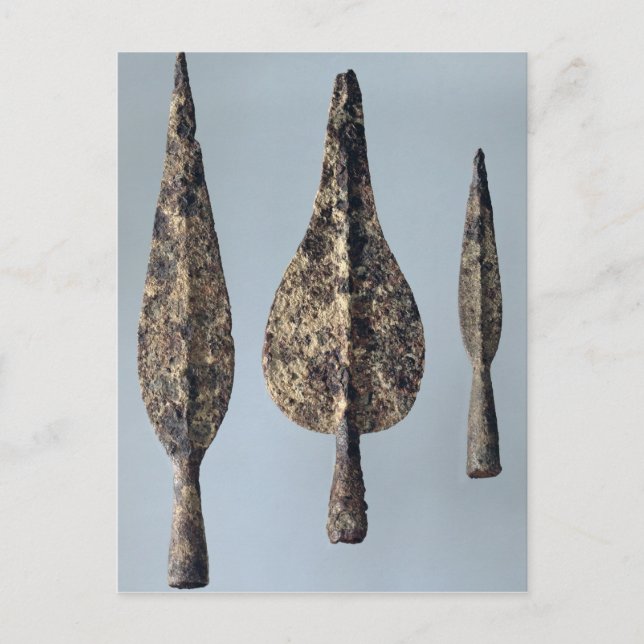 Cartão Postal Cabeças de Lance e Javelin, 475-300 a.C. (Frente)