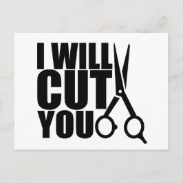 Cartão Postal Cabeleireiro ou Lista de Estilos de Cabelo - Cartõ