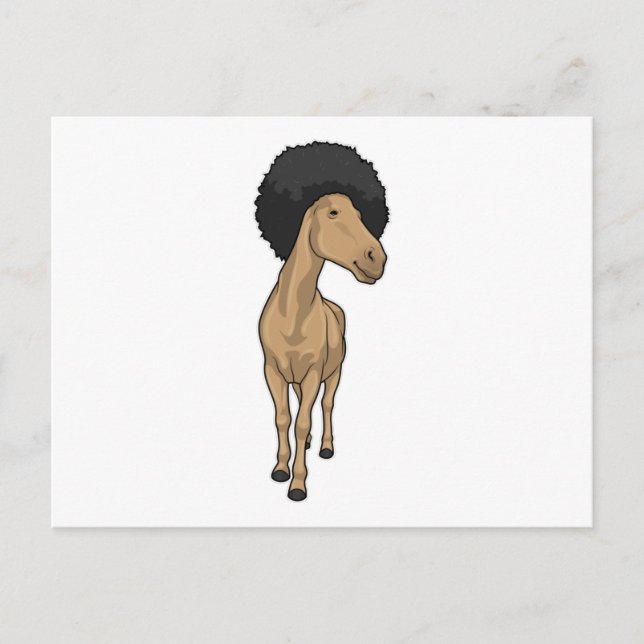 Cartão Postal Cabelo Afro de Cavalo (Frente)