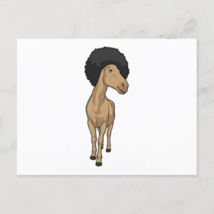 Cartão Postal Cabelo de cavalo afro