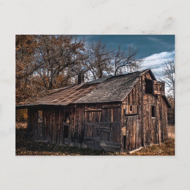 Cartão Postal Cabina De Fazenda Rural Ou Velho Barno (Frente)