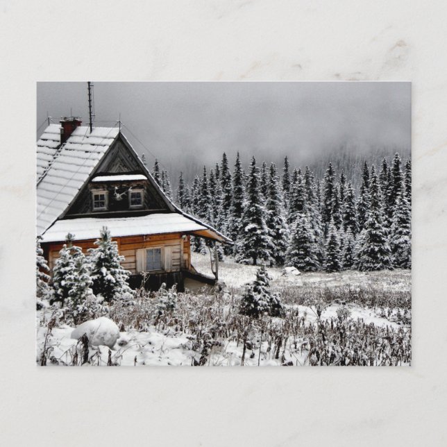 Cartão Postal Cabina na Montanha (Frente)