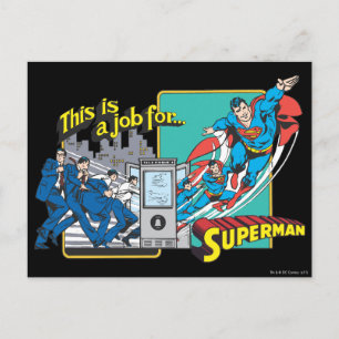 Cartão Postal Cabine de telefone do Super-Homem