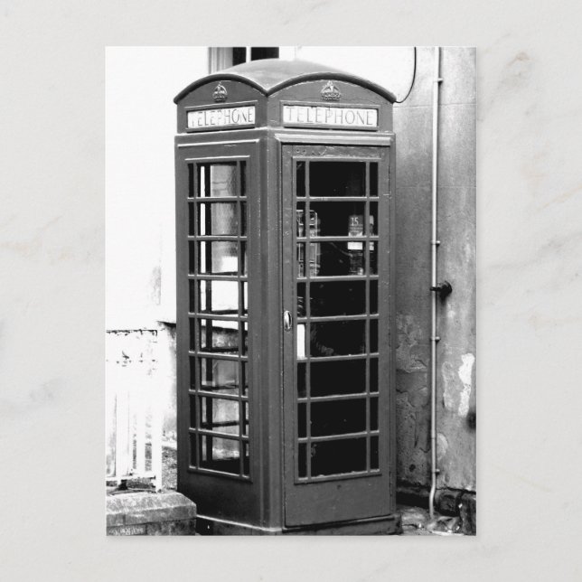Cartão Postal Cabine de Telefone Inglês (Frente)