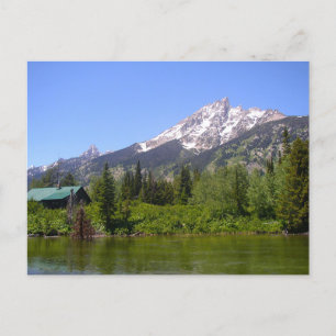 Cartão Postal Cabine no Cartão-postal Tetons