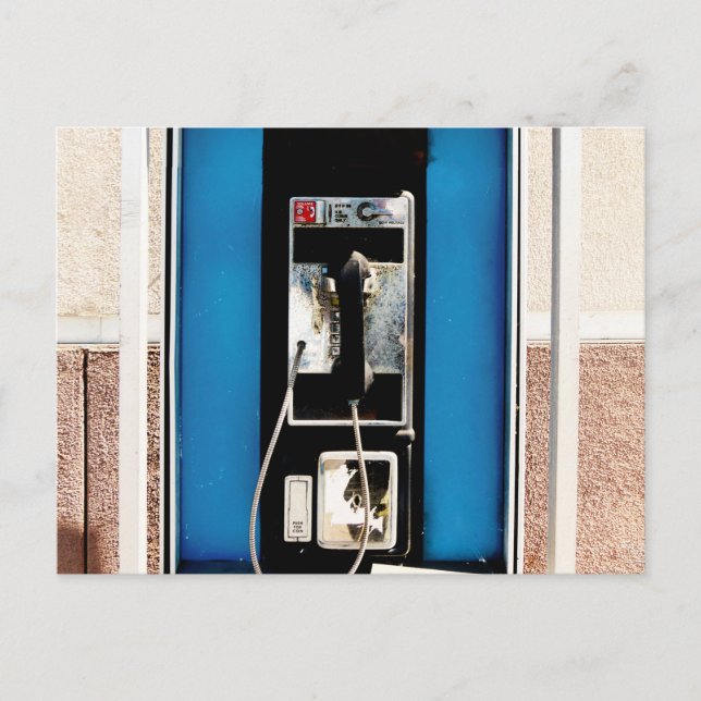 Cartão Postal Cabine Telefônica Antiga (Frente)