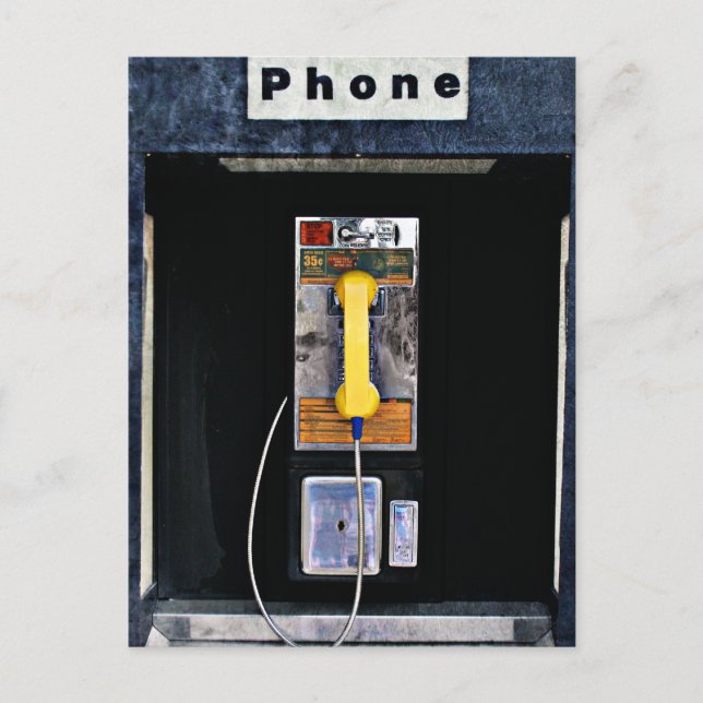 Cartão Postal Cabine telefônica original (Frente)