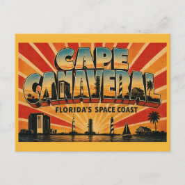 Cartão Postal Cabo Canaveral Costa Espacial da Flórida Portal