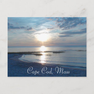 Cartão Postal Cabo Cod, Massachusetts Ocean Sunset Postcard