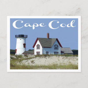Cartão Postal Cabo Cod, Palco Harbor Light, Chatham MÃE Posta Ca