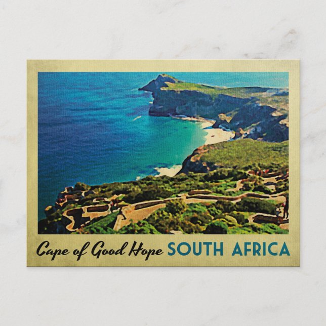 Cartão Postal Cabo da Boa Esperança África do Sul (Frente)