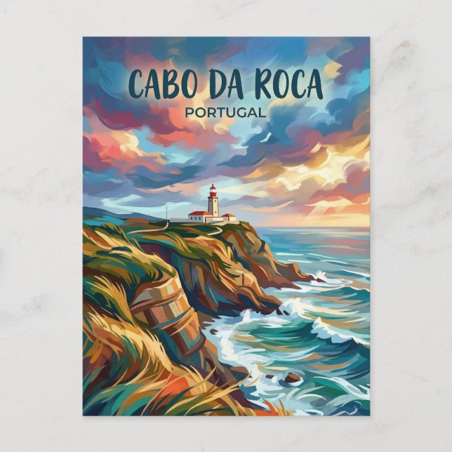 Cartão Postal Cabo da Roca Portugal (Frente)