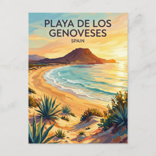 Cartão Postal Cabo de Gata - Praia dos Genoveses Espanha