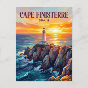 Cartão Postal Cabo Finisterra Espanha