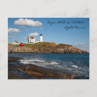 Cartão Postal Cabo Neddick "Nubble" Casa de Luz