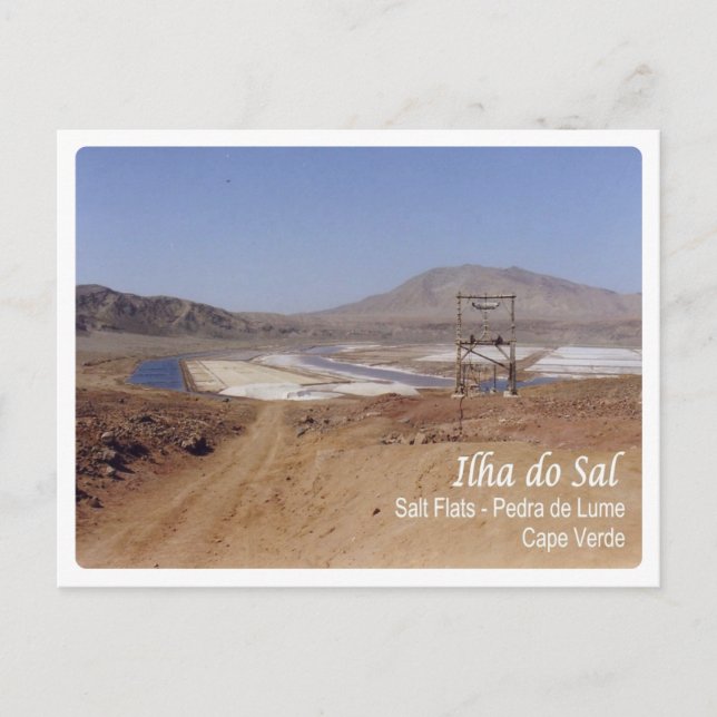 Cartão Postal Cabo Verde - Ilha do Sal - (Frente)