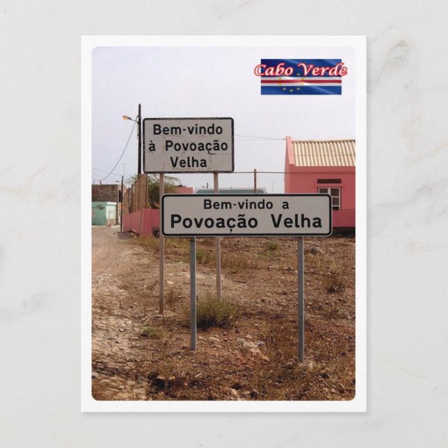 Cartão Postal Cabo Verde - Sinal de Boas-vindas - (Frente)