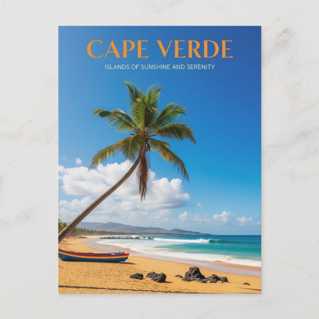 Cartão Postal Cabo Verde Viagem (Frente)