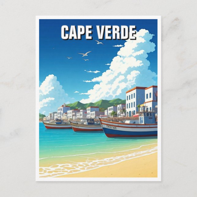 Cartão Postal Cabo Verde Viagem (Frente)