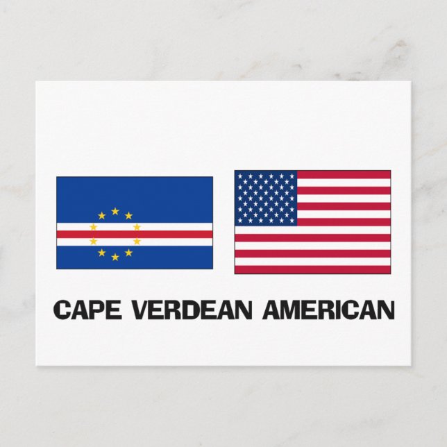 Cartão Postal Cabo Verdean Americano (Frente)