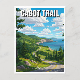 Cartão Postal Cabot Trail Nova Scotia Canada Viagem