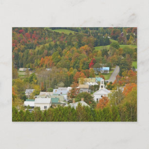 Cartão Postal Cabot, Vermont no outono. Nordeste Reino.