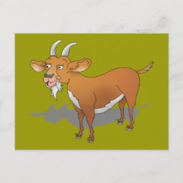 Cartão Postal Cabra de barba feliz