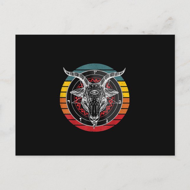 Cartão Postal Cabra Satã, Presente de Cabra (Frente)