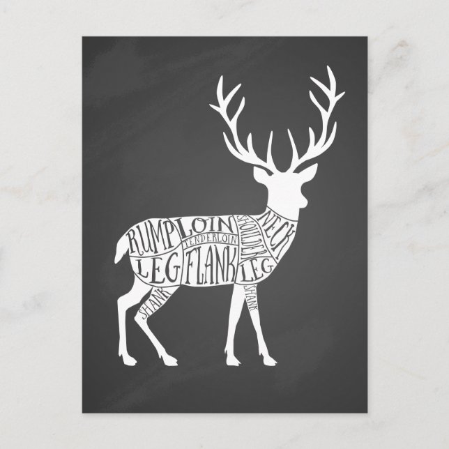 Cartão Postal caça aos animais de caça aos animais de caça aos v (Frente)