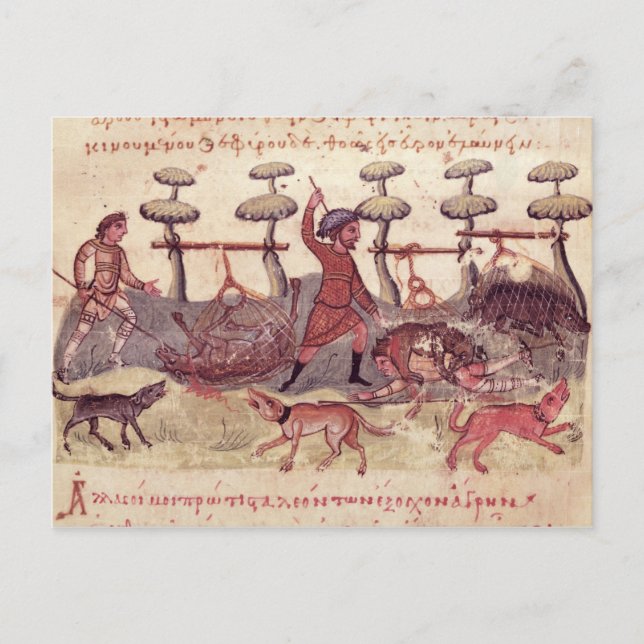 Cartão Postal Caça com Redes (Frente)