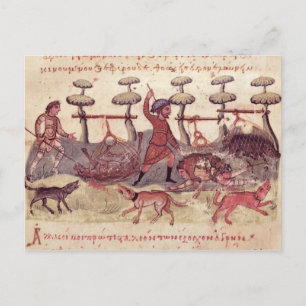 Cartão Postal Caça com Redes