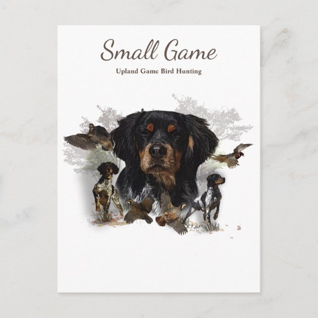 Cartão Postal Caça de pássaros, caça de pássaros de caça ao plan (Frente)