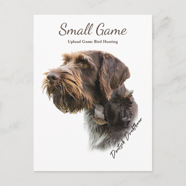 Cartão Postal Caça de pássaros, caça de pássaros de caça ao plan (Frente)