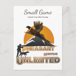 Cartão Postal Caça de pássaros, caça de pássaros de caça ao plan
