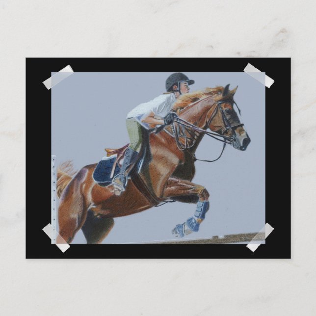 Cartão Postal Caçador Único/Pintura de Jumper (Frente)