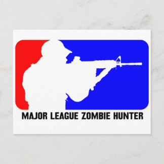 Cartão Postal caçador zombie 3