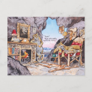 Cartão Postal Caçadores estranhos