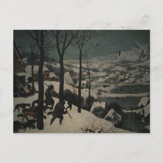 Cartão Postal Caçadores na Neve de Bruegel