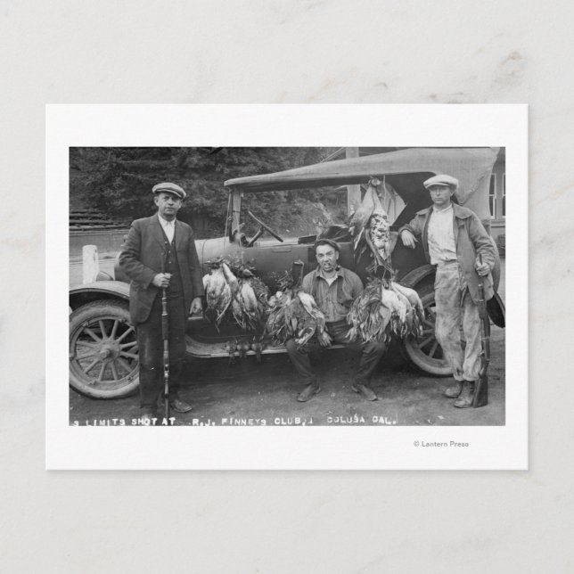 Cartão Postal Caçadores se posicionando com o jogo no RJ Finney  (Frente)